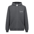Recycle Kapüşonlu Fermuarlı Sweatshirt - Antrasit