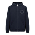 Recycle Kapüşonlu Fermuarlı Sweatshirt - Lacivert