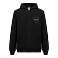 Recycle Kapüşonlu Fermuarlı Sweatshirt - Siyah