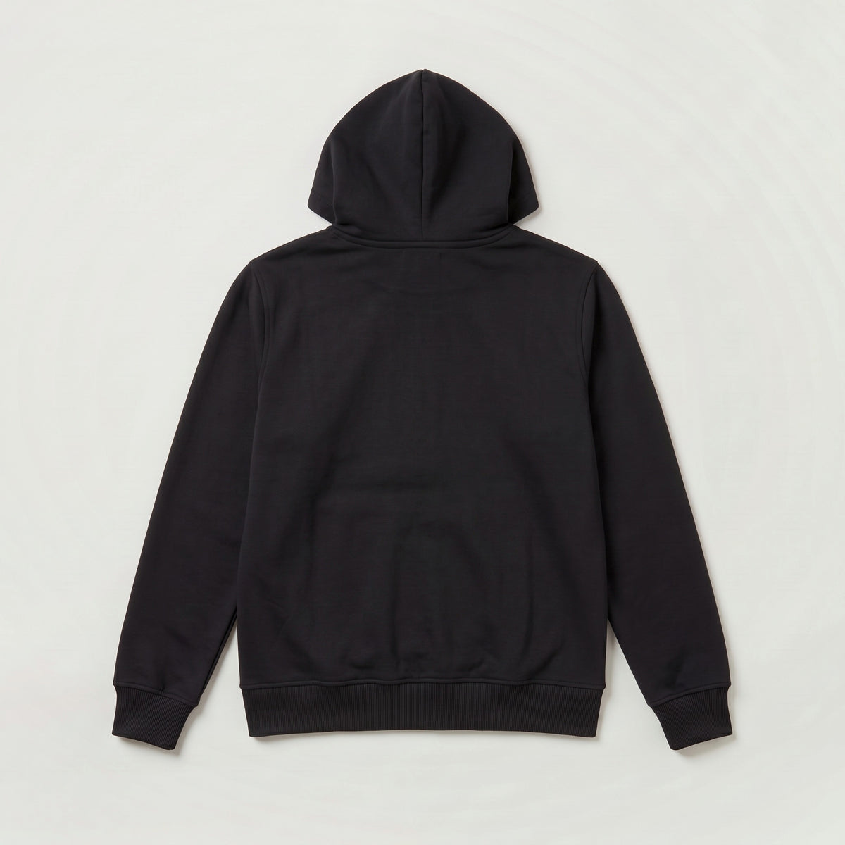 Recycle Kapüşonlu Fermuarlı Sweatshirt - Siyah - Arka