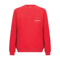 Recycle Sıfır Yaka Sweatshirt - Kırmızı